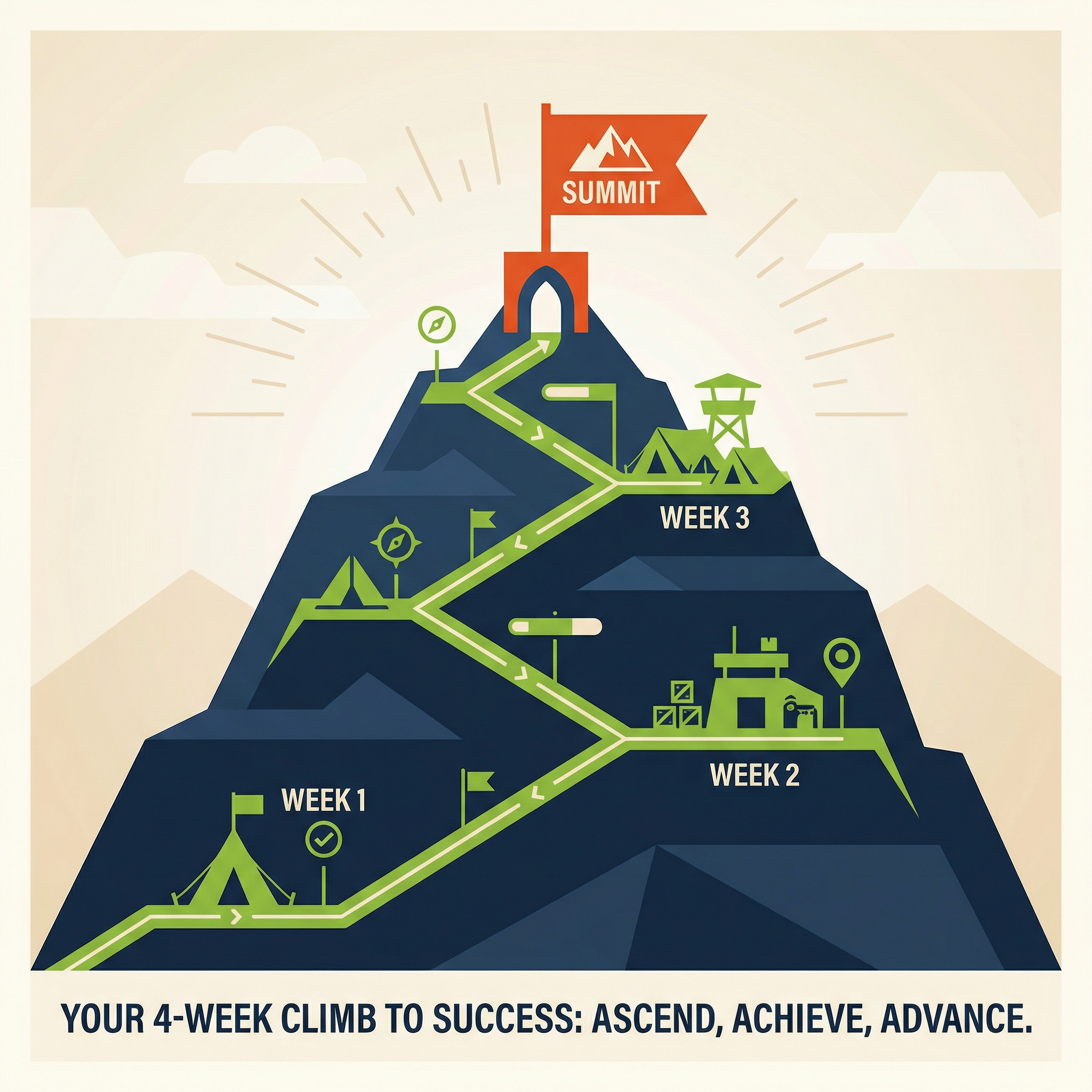 4-week mountain climbing journey to HubSpot success